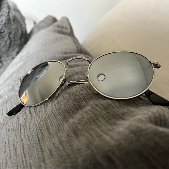 Ray-Ban Round Metal Silver Flash RB3447 Mirror - Picture 3 of 7